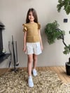 KIZ ÇOCUK HAKİ FİTİLLİ KISA KOLLU BADİ