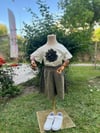 KIZ ÇOCUK HAKİ TAKMA ÇİÇEKLİ ŞORT  TAKIM