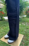KIZ ÇOCUK KETEN PANTOLONLU TAKIM