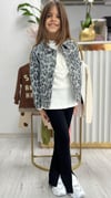 Kız Çocuk Leopar Desen Ceket