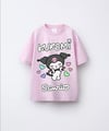 KIZ ÇOCUK PEMBE KUROMİ BASKILI TSHİRT
