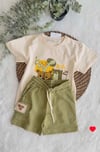 NK Erkek Çocuk Timsah Tshirt Haki Şort Takım