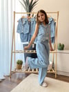 NK Kids Kız Çocuk Kot Yelek Pantolon Takım 8-12 Yaş