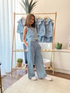 NK Kids Kız Çocuk Kot Yelek Pantolon Takım 8-12 Yaş
