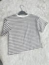 Siyah Çizgili Kalpli Tshirt