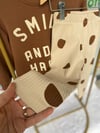 Smile Happy Sweat Kumaş Fitilli Taytlı Kız Çocuk Takım