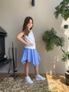 Swanky Kız Çozuk Mavi-Beyaz Çizgili Etek
