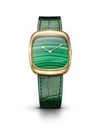 Natural Malachite Stone In Gold
