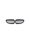 5 SERISI E60 2004-2009 IÇIN UYUMLU DIAMOND PANJUR (BÖBREK) PIANO BLACK  ÇERÇEVE