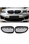 5 SERISI E60 2004-2009 IÇIN UYUMLU DIAMOND PANJUR (BÖBREK) PIANO BLACK  ÇERÇEVE