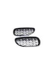 5 SERISI E60 2004-2009 IÇIN UYUMLU DIAMOND PANJUR (BÖBREK) PIANO BLACK  ÇERÇEVE