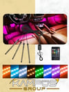 Araç Içi Aydınlatma Kumandalı Müziğe Duyarlı 12 Led Ayak Altı Led - 7 Renk Rgb Pro