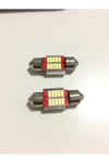 Japon Tip Sofit Ampul 12 Volt Beyaz 12 Ledli 31mm 2 Adet Sofit Led