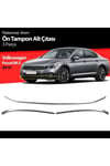 Volkswagen Passat B8.5 Ön Tampon Alt Çıtası Kromu 3 Parça 2019+