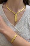 Çift Şerit Kalze Set