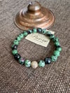 Anyolit (Ruby Zoisite) 8 mm Küre Kesim Bileklik