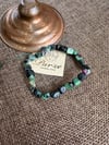 Anyolit ( Ruby Zoisite) Kırık Taş Bileklik