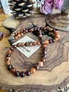 Hessonite Doğal Taş Kolye