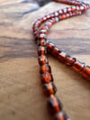 Hessonite Doğaltaş Dizi Kolye