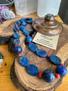 Lapis Lazuli ve Mercan Tasarım Dizi Kolye 