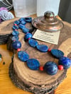 Lapis Lazuli ve Mercan Tasarım Dizi Kolye 