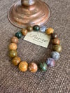 Ocean Jasper 10 mm Küre Kesim Bileklik