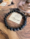 Oniks Doğal Taş 8 mm Küre Kesim Bileklik