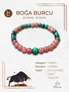 Zodyak Boğa Burcu Doğaltaş Bileklik 6 mm 