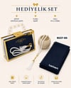 Hediyelik Çantalı Set Eşarp Tesbih