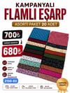 Kampanyalı Flamlı Eşarp