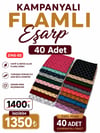 Kampanyalı Flamlı Eşarp