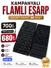 Kampanyalı Flamlı Eşarp