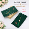 Pamuk Eşarp Kristal Tesbih Set
