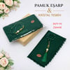 Pamuk Eşarp Kristal Tesbih Set