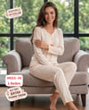 Raporlu İnterlok Pijama Takımı