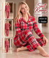 Süet Kumaş Pijama Takımı