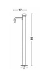 Bahçe Çeşmesi Yuvarlak Mavi 5*17*86cm