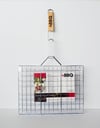 Barbeku Izgarası Dikdörtgen  Ahşap Sap Paslanmaz Çelik 40*30cm