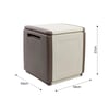 Cube 130 lt Plastik Depolama Sandığı CB1/T