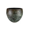 Fabian Mistik Yeşil Metal Saksı 30*26cm