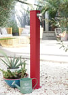 Kare Bahçe Çeşmesi Kırmızı 8*15*86cm 