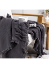 Müslin Wrap Tv Şalı & Battaniye Siyah 100x200