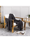 Müslin Wrap Tv Şalı & Battaniye Siyah 100x200