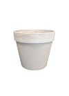 Nayla Gri Plastik Saksı 25x23cm
