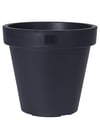 Siyah Plastik Yuvarlak Saksı Çap 35cm Yükseklik 31cm