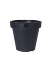 Siyah Plastik Yuvarlak Saksı Çap 35cm Yükseklik 31cm
