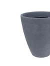 Yivli Plastik Saksı Gri