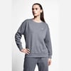 Koyu Gri Melanj Kadın Sweatshirt