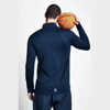 Safir Mavi Erkek Fermuarlı Sweatshirt