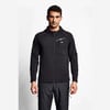 Siyah Erkek Fermuarlı Kapüşonlu Sweatshirt